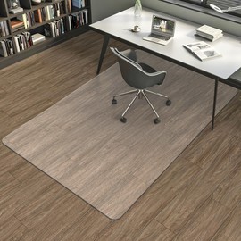 Beswin Office Chair Mat for Hardwood Floor, 46"x72" Desk Chair Mat for Rolling Chair on Hard Floor, Heavy Duty Floor Protector for Home or Office, Easy Clean and Glide Without Curing