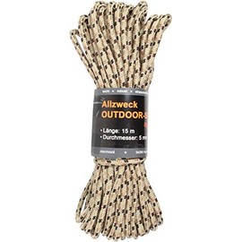 normani Sturdy Polypropylene Rope Maximum Load 250 kg Universal Use, beige