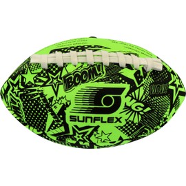 Sunflex® Neoprene American Football Funky Boom | Very Grip | Throw Egg Ideal Throwing and Catching | Ball Soft and Lightweight for Beach and Garden | Extremely Robust and for All Age Groups