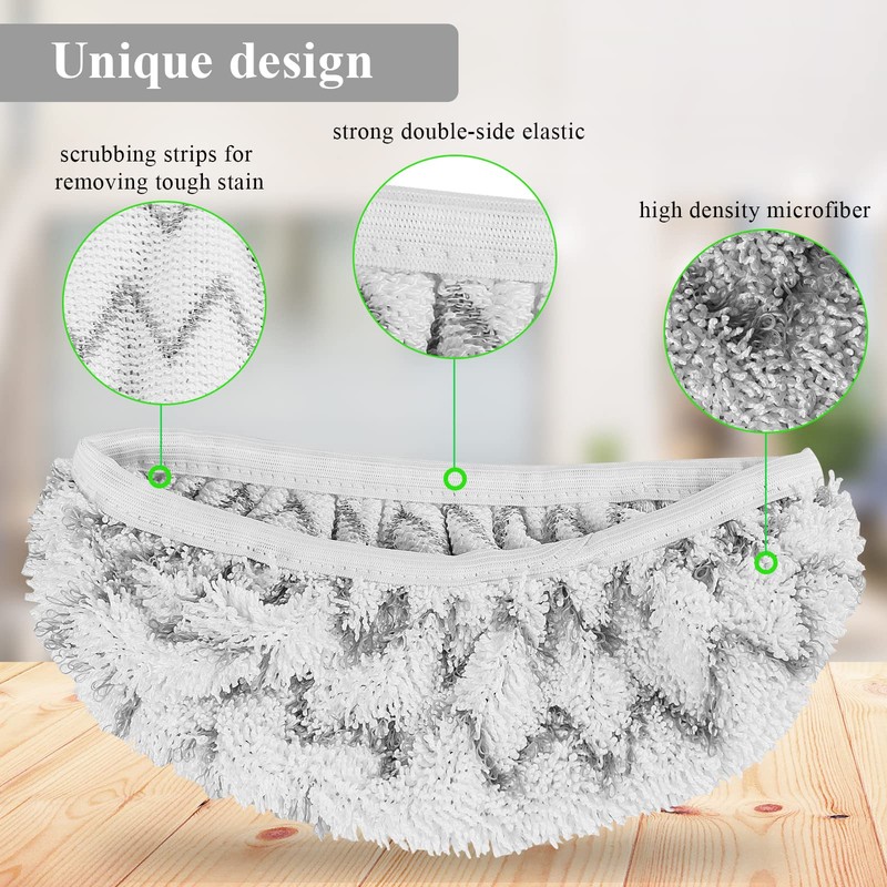 Reusable Mop Refill Pads Compatible with Flash Speedmop, Heavy Duty
