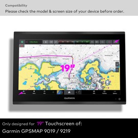 INNOSURE Premium Tempered Glass Screen Protector designed for Garmin GPSMAP 9019/9219 Marine Chartplotter 19 Inch 4K Display Touchscreen 9H Anti Scratch (HD Clear)