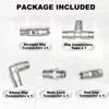 TL TOOLEGIN 3/8" Brass Slip Connectors Kit for High Pressure