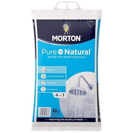 Morton Water Softener Salt, Morton Pure and Natural Solar 4 in 1 Salt Crystals for Water Softener, 40 lb Bag