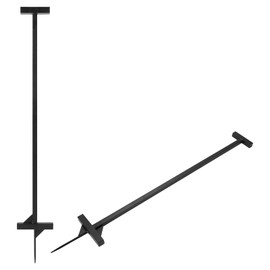 Snow Stake Installation Tool, Heavy Duty Driveway Markers Installation Tool with Kick Plate and Pointed Tip for 1/4" & 5/16" Stakes