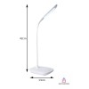 Importeek Lampara Escritorio Recargable Usb Led Ajustable 360 Lectura