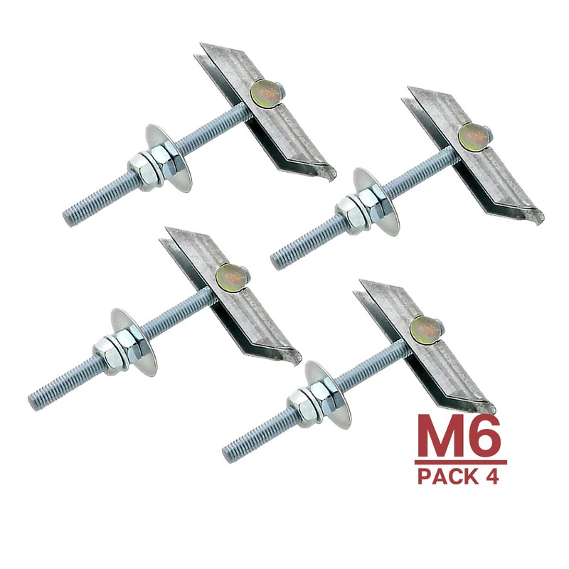 DOJA Industrial | M6 Steel Toggle Dowel | Pack 4