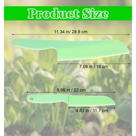 Thrymme 2 Pack Plastic Lettuce Knife, Plastic Salad Knife for Lettuce, Veggies, Fruit