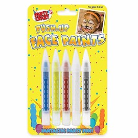 Sketched PUSH UP FACE PAINT CRAYONS - Assorted Bright Colours Kids Face Painting Parties Party Children Fun