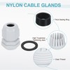 sourcing map 5Pcs PG11 Nylon Cable Glands, Waterproof Cord Grip