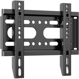 JXMTSPW TV Wall Mount Fixed 14-42 Inch for TV Mount up to 25 kg, Max. VESA 200 x 200, Monitor Wall Mount with Minimum Wall Clearance Ultra Thin Monitor Bracket Small TV Wall Mount
