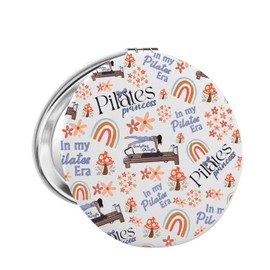 FAADBUK Pilates Lover Gift Pilates Coach Gift Fitness Gifts Pilates Mom Pilates Makeup Mirror for Her (Pilates Mirror)