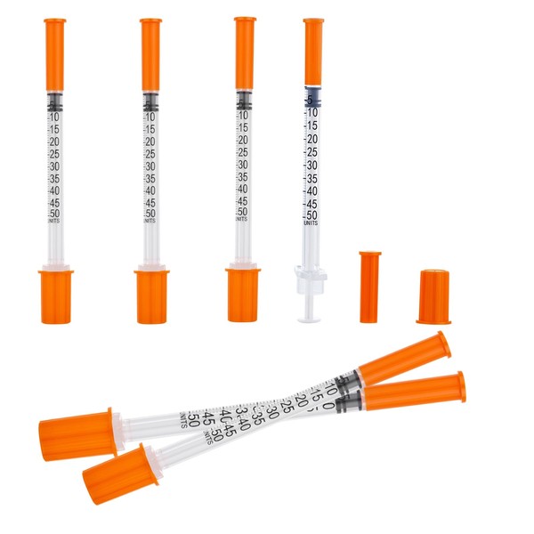 100 Pack 0.5ml Plastic Multiple Uses Measuring Tools with 29G