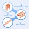 MECCANIXITY U-Shaped Copper Crimping Terminal Connector 5/16" - 7/16"(7.5-11mm) Wire