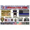 Heavy Duty Police Shield Holder for Car Window - Fits