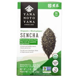 Yamamotoyama Organic Sencha Green Tea Bag 18 ct (Pack of 6)