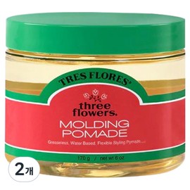 Three Flowers Tre Flores Molding Pomade, 2 units, 170g / 쓰리플라워즈 트레 플로레스 몰딩 포마드, 2개, 170g