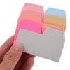 Lurrose 6-Color Index Tabs 90 Pieces Self-Stick Notes for Organizing