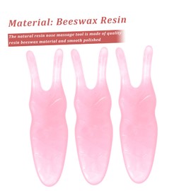 Minkissy Lightweight Portable 2-pronged Nose Scrapers Face Tool Firming Facial Massager