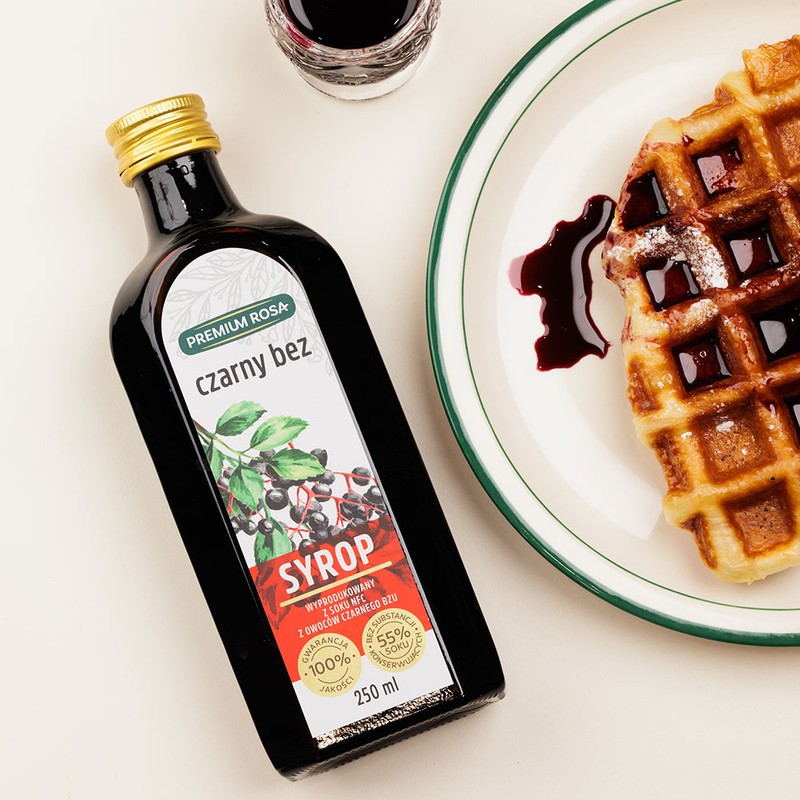 DAILYONE 2 bottles of Premium Rosa Sambucus Elderberry Syrup 250ml