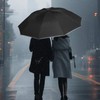 Sykrawki Windproof Inverted Umbrella with 10 Ribs, Automatic Open/Close, Compact,