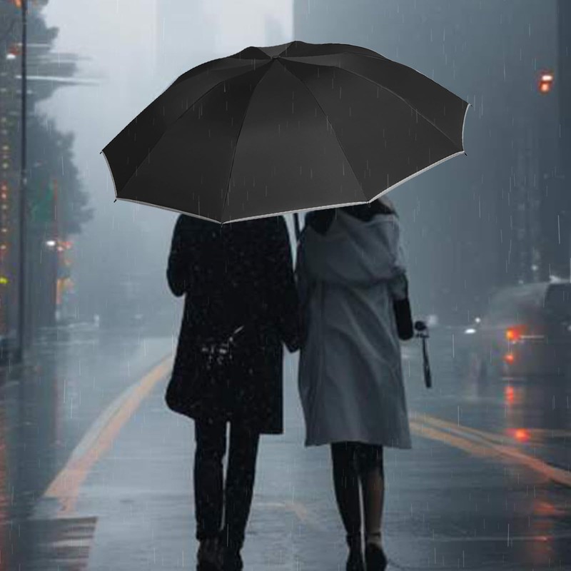 Sykrawki Windproof Inverted Umbrella with 10 Ribs, Automatic Open/Close, Compact,