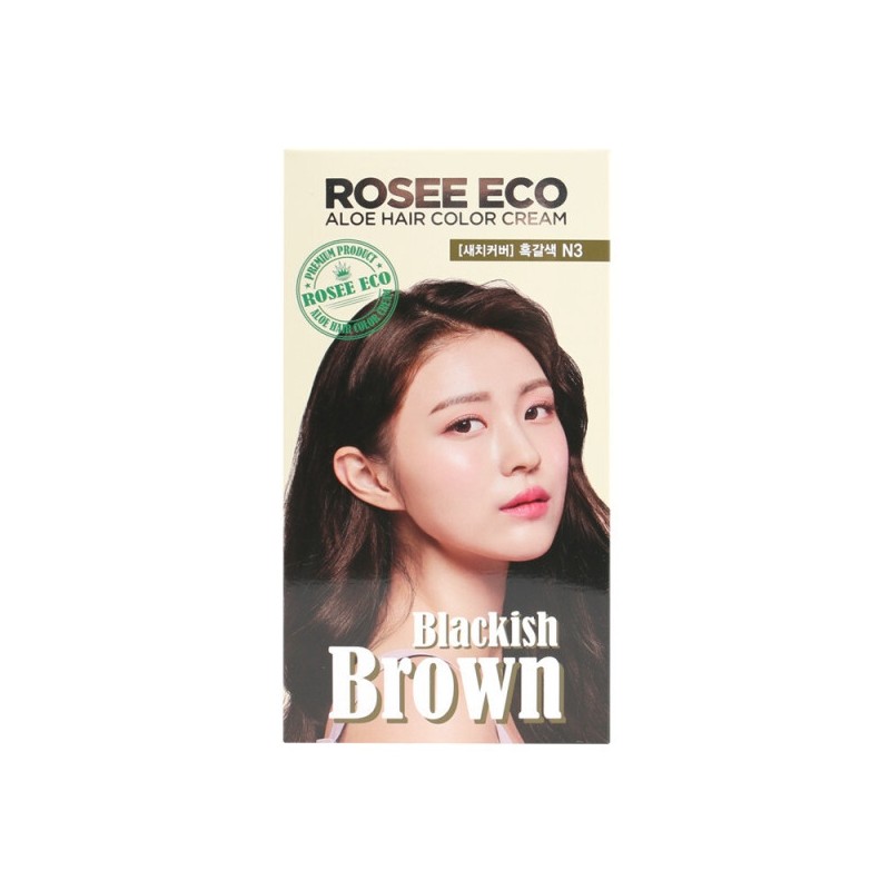 Rose Eco Aloe Hair Color Cream N3 Dark Brown /