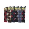 Rozgul 6 Pairs Men's knee High Golf Design Argyle Rich