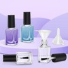 AHIER Empty Nail Polish Clear Bottles with Brush Cap Funnel