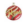 Esfera personalizada tipo esfera caramelo para árbol de navidad (Rojo