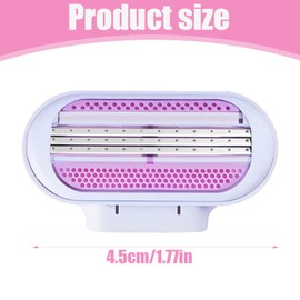 PYA Pack of 8 Replacement Blades, Women's Razor Blades, 3 Blades Surrounded by Protective Pads that Adapt to the Body Contour, Compatible with Venus