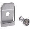 Rockwood 614V.26D Brass Door Knocker with Door Viewer, 2-1/8" Width