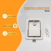 EODSAD Pack of 4 Trailer Door Latches - Stainless Steel