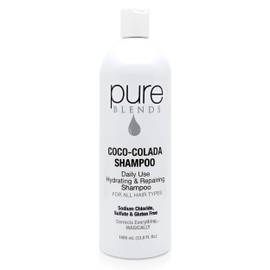 Pure Blends Coco-Colada Shampoo | Daily Use Hydrating Shampoo| Neutral-No Color Shampoo For In Between Color Depositing Washes | Balances Color & Repairs Dry, Damaged Hair | 33.8 Oz.