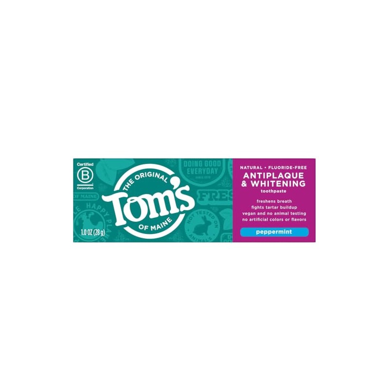 Tom's of Maine Antiplaque Tartar Control plus Whitening Toothpaste Trial
