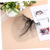Outanaya 100pcs Invisible Elastic Mesh Hair Nets for Women Black