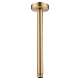 10 Inches Ceiling Mount Shower Arm and Flange, Champagne Bronze