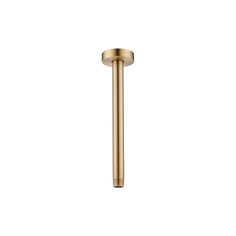 10 Inches Ceiling Mount Shower Arm and Flange, Champagne Bronze