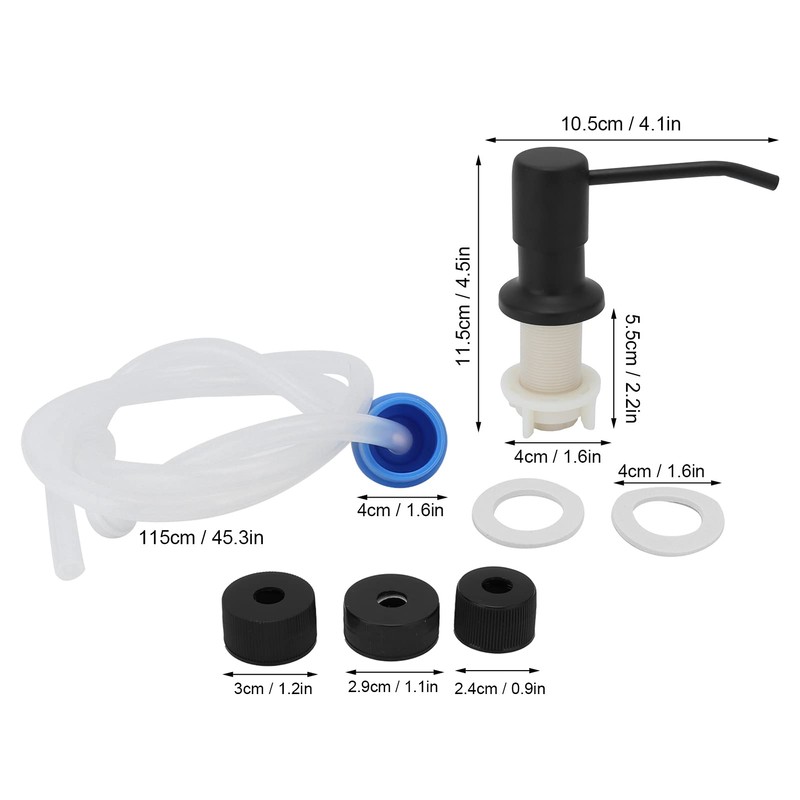 Soap Dispenser, Liquid Soap Dispenser, Embedded Dispenser for Kitchen Sink,
