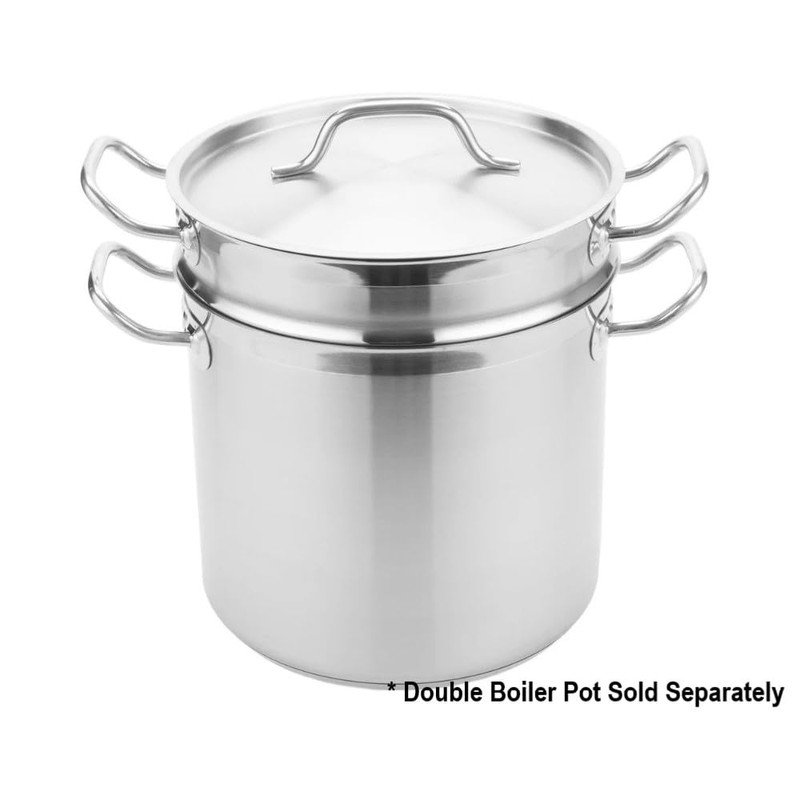 Soro Essentials- 12 qt. Stainless Steel Double Boiler Pot Lid