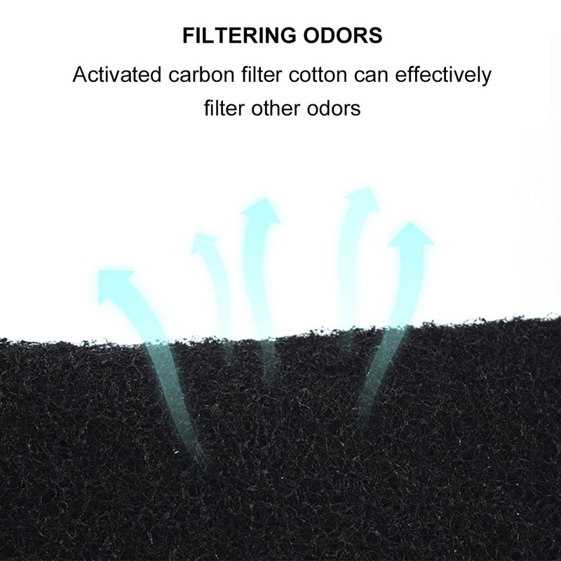 12 Pack Carbon Odour Filter Replacement Cat Litter Tray Kitchen