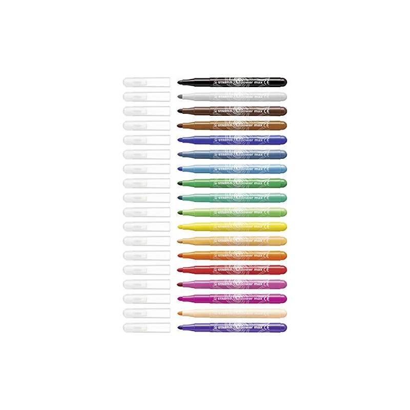 STABILO power max - Estuche con 18 colores