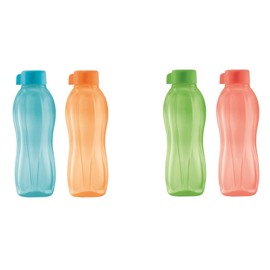 Tupperware Eco Primavera Bebidas Botella 500 ml 4-pc Set vasos