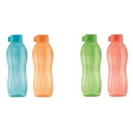 Tupperware Eco Primavera Bebidas Botella 500 ml 4-pc Set vasos