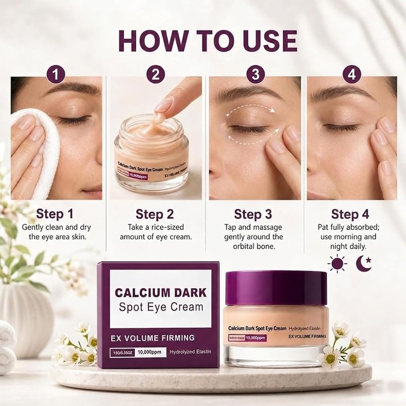 3/4PCS Calcium Dark Spot Cover Eye Cream 15g – Niacinamide