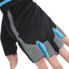 Half Finger Adjustable Cycling ShockAbsorbing Gloves AntiSlip Bicycle Gloves Blue(Blue