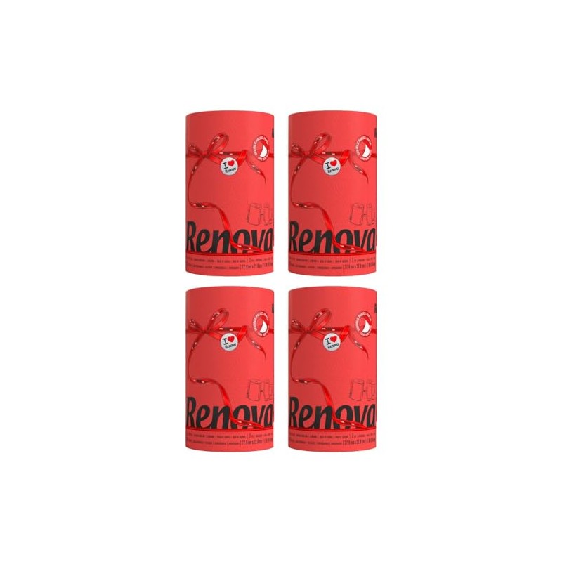 Generic Renova Red Kitchen Paper Towel Jumbo Roll 2 Ply