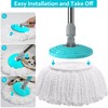 Stainless Steel Extendable Mop Handle with 2 Microfiber Replacement Heads