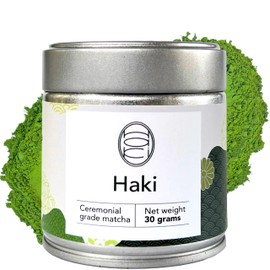 HAKI TEA Ceremonial Grade Matcha | Powder Green Tea | Spring Harvest | 100% Tencha | - 30 gr / 30 servings - Wazuka, Kyoto, Japan