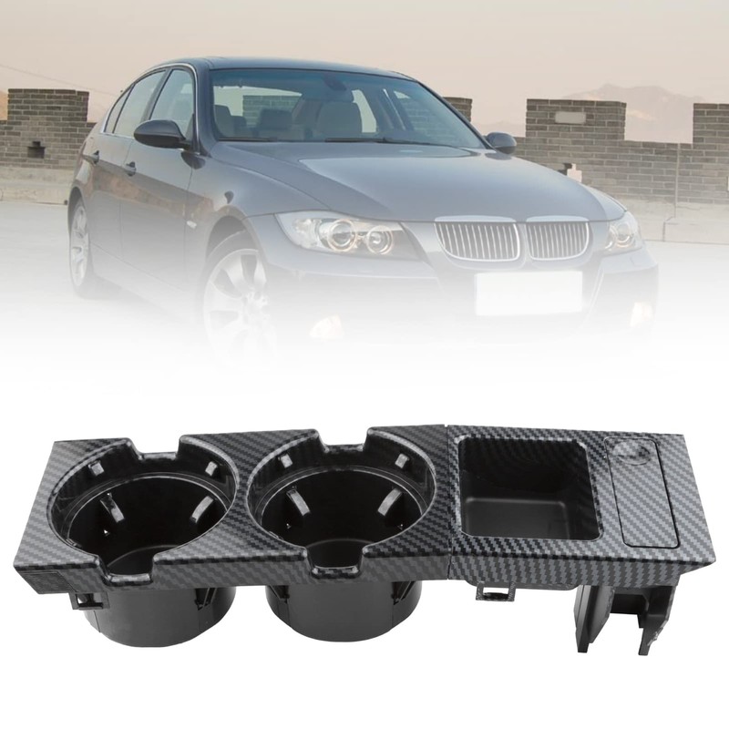 MangWany Drink Holder Centre Console Carbon for 3 Series E46