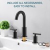 TRUSTMI Bathroom Faucet 3 Hole 2-Handle 8 inch Wide-Spread Bathroom